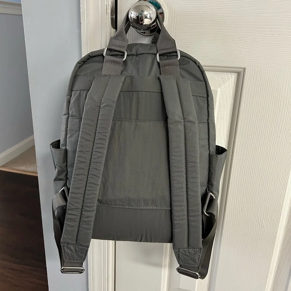 Baggallini Work Travel Backpack with Luggage Sleeve, Double Handles